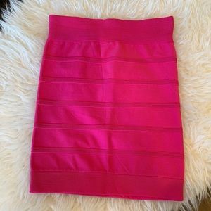 Hot Pink Bodycon Skirt